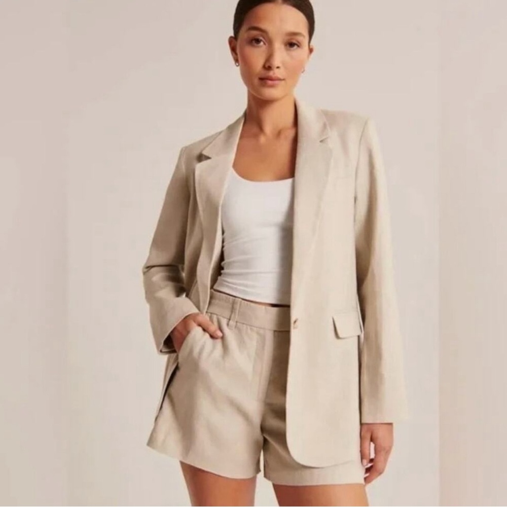 NWT | Abercrombie Linen Blazer | Large